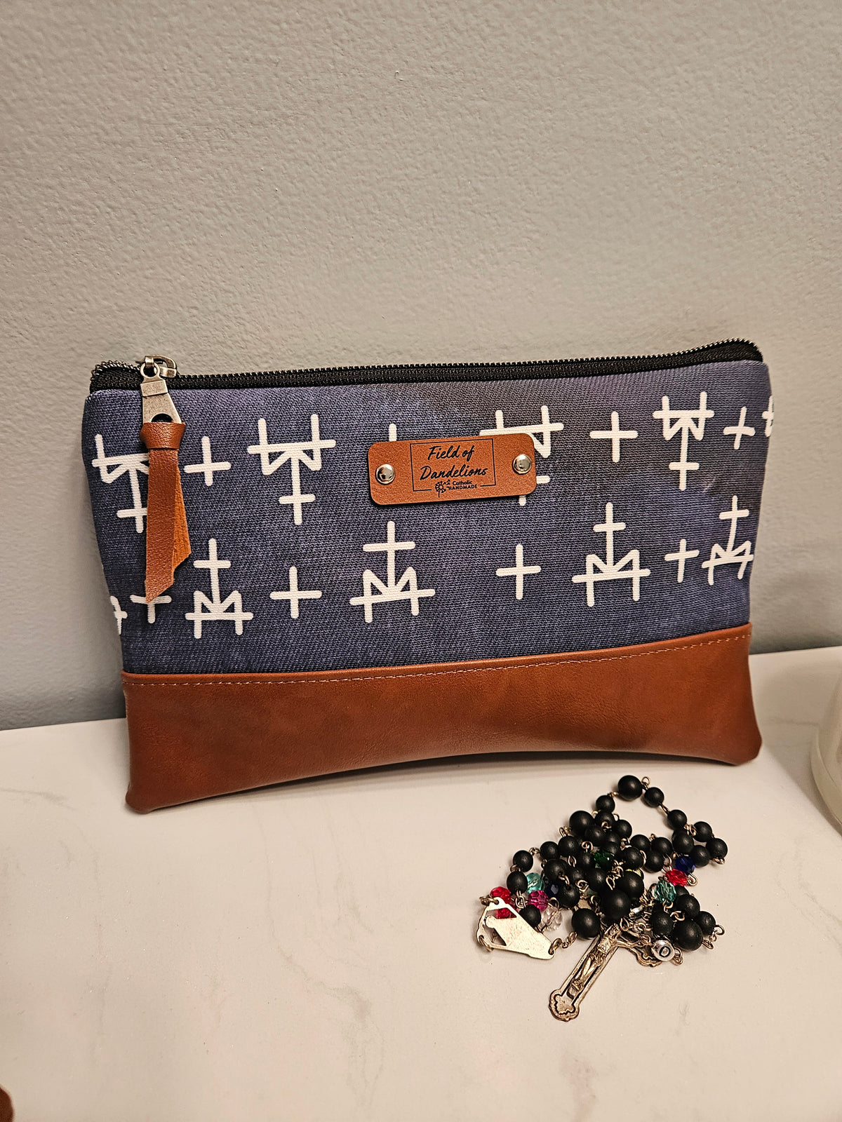 Miraculous Ms Carry-all clutch veil prayer pouch Catholic handmade Magnificat pouch
