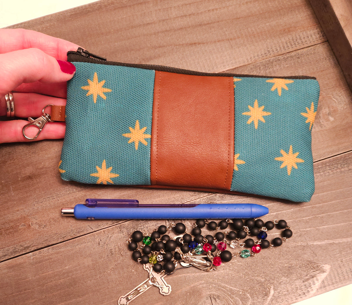Wallet or Pencil Pouch Our Lady of Guadalupe Catholic Fabric