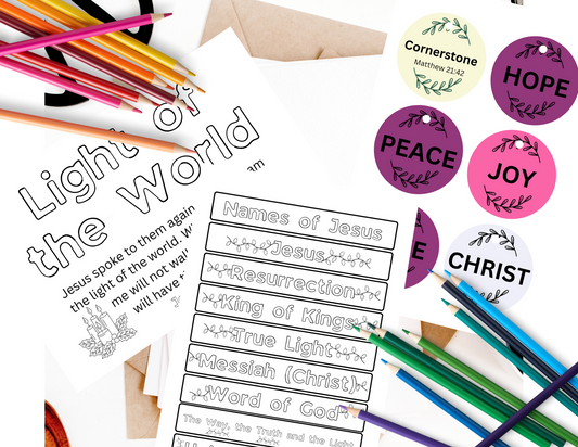 Names of Jesus 25 day Advent Devotional for Catholic Kids 75 page Digital Download Printable