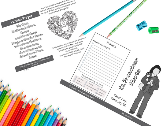 The Message of Fatima printable booklet for young Catholics during Adoration