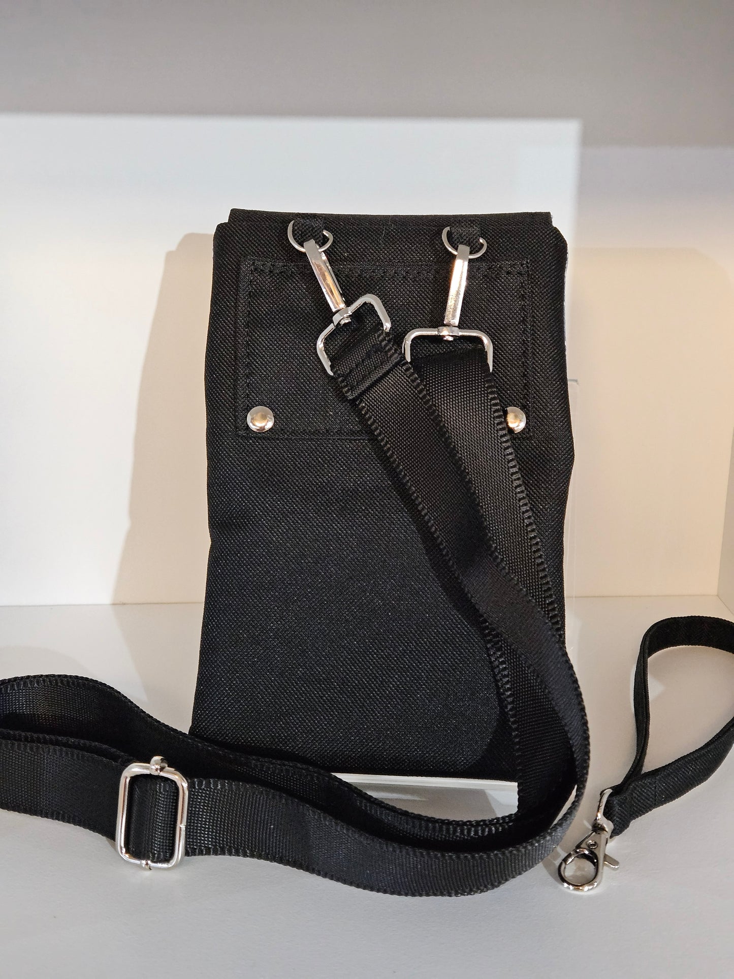 Phone Purse Be Still and Know that I am God Catholic Christian fabric crossbody purse with belt loop and wristlet options