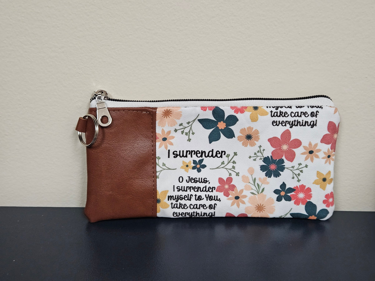 Surrender Novena pouch with keyring Catholic Christian handmade