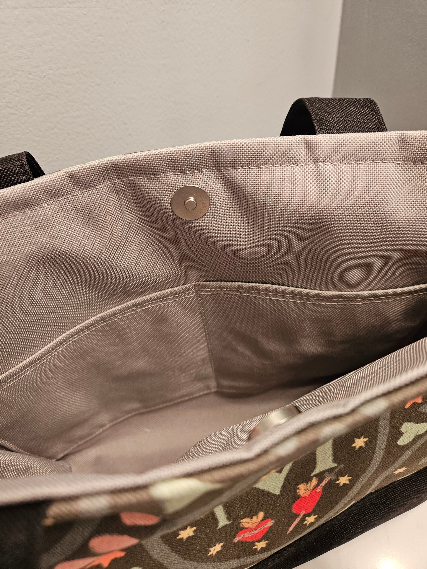 Miraculous Medal Large Water Resistant Canvas Tote- Marian Catholic Bible Adoration bag