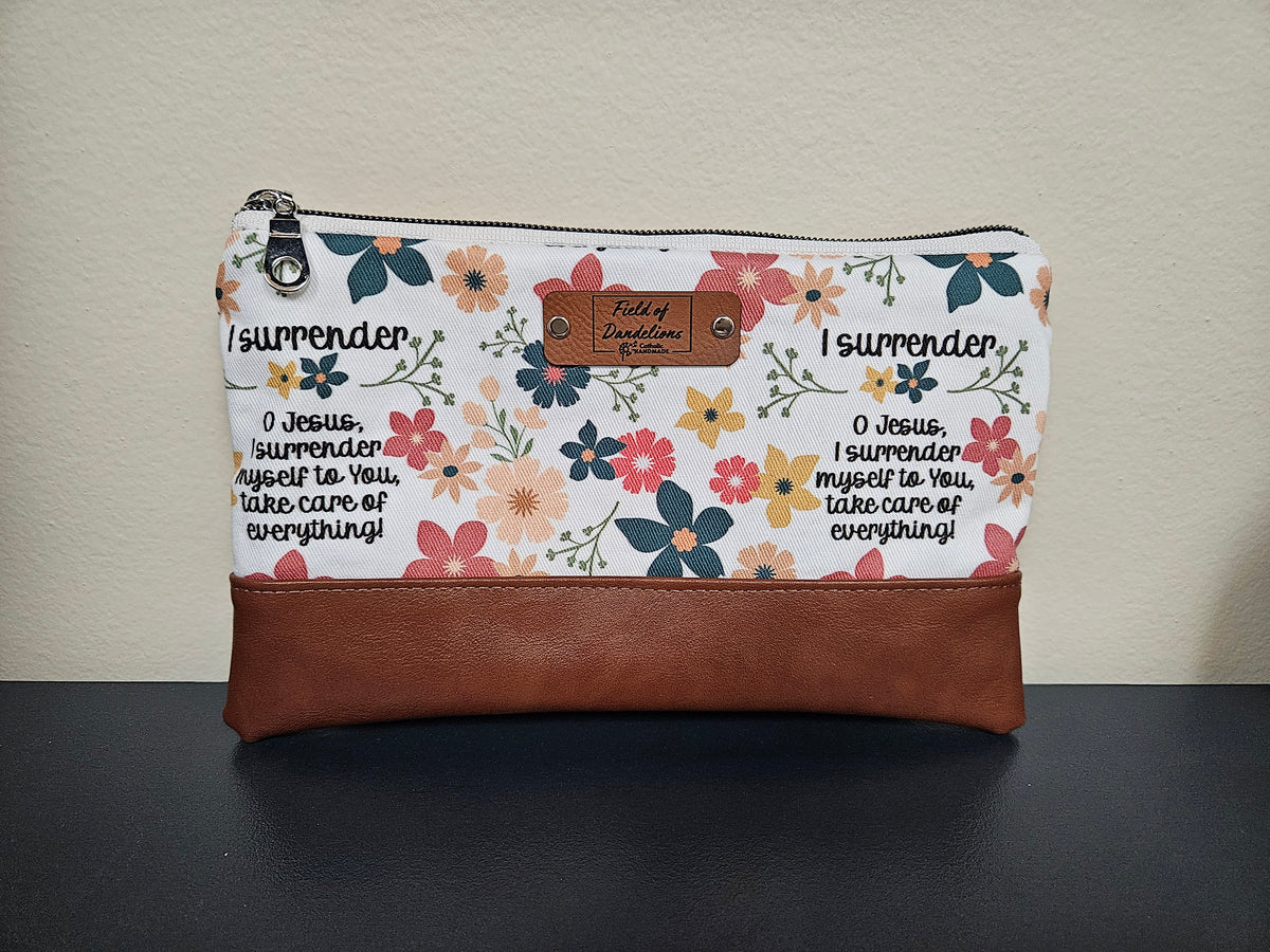 O Jesus Surrender Novena clutch carry-all organizer Christian Catholic handmade