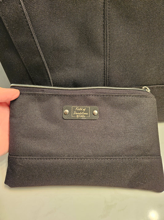 AMDG "For the Greater Glory of God" Catholic Jesuit handmade pouch clutch
