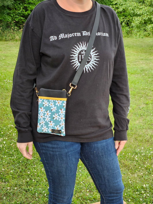 Our Lady Ladybug Crossbody Phone Purse Handmade Catholic gift
