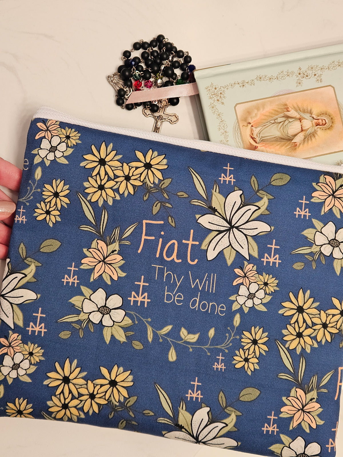 Fiat Thy Will Be Done purse organizer veil pouch carry-all