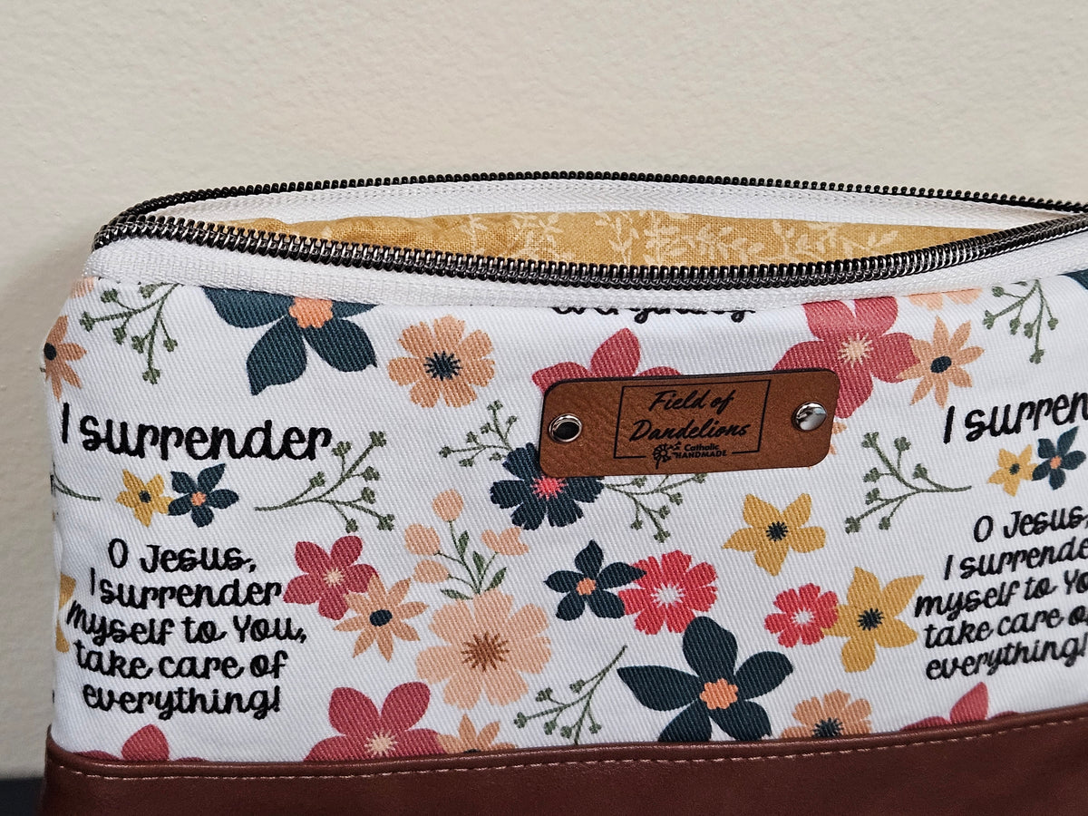O Jesus Surrender Novena clutch carry-all organizer Christian Catholic handmade