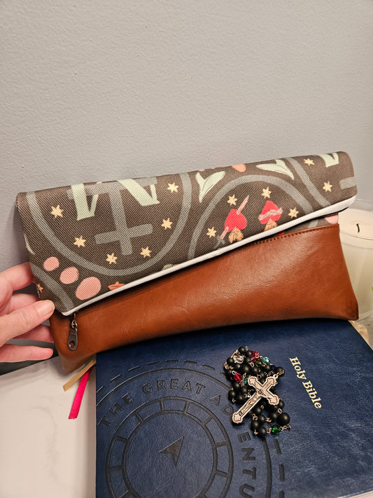 Miraculous Medal Foldover Clutch