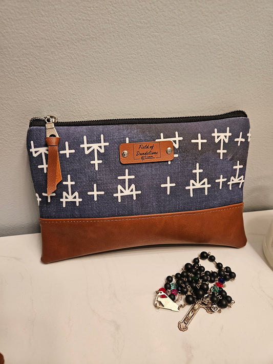 Miraculous Ms Carry-all clutch veil prayer pouch Catholic handmade Magnificat pouch