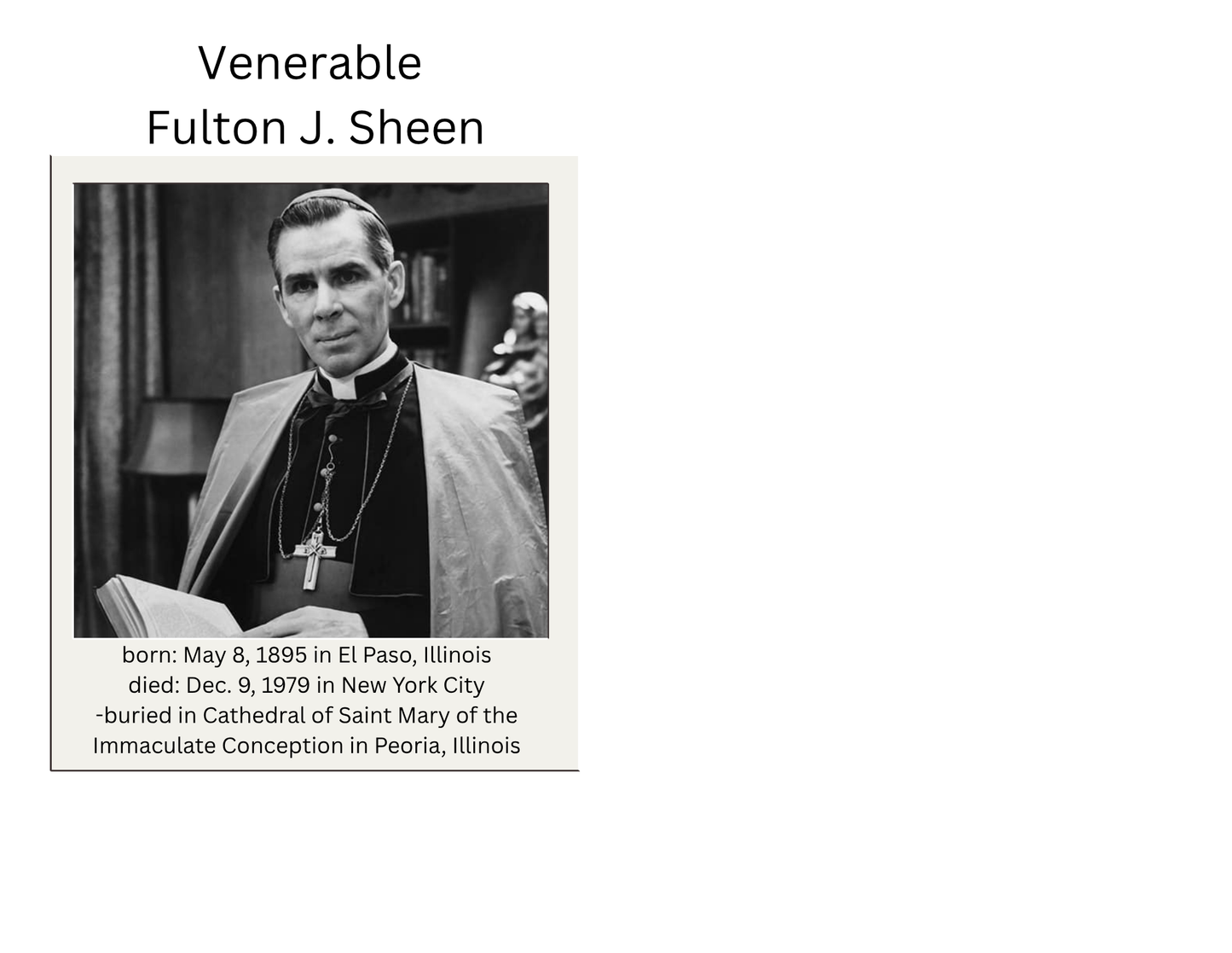 American Blesseds and Saints Bulletin Board Freebie