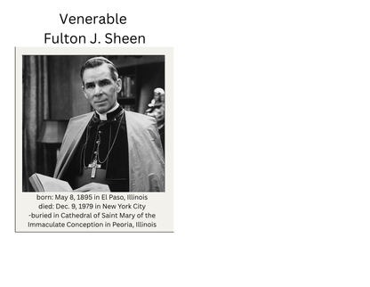 American Blesseds and Saints Bulletin Board Freebie