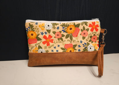 St. Therese of Lisieux fabric clutch with wristlet