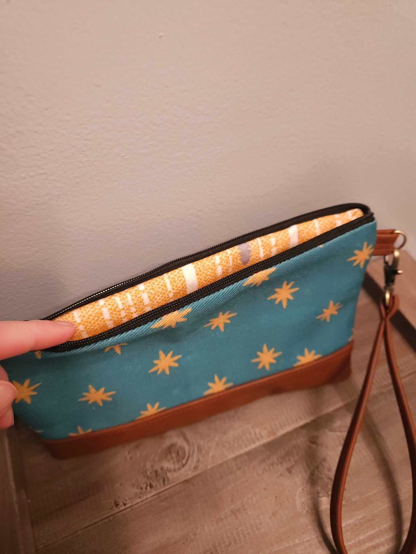 Our Lady of Guadalupe clutch with wristlet