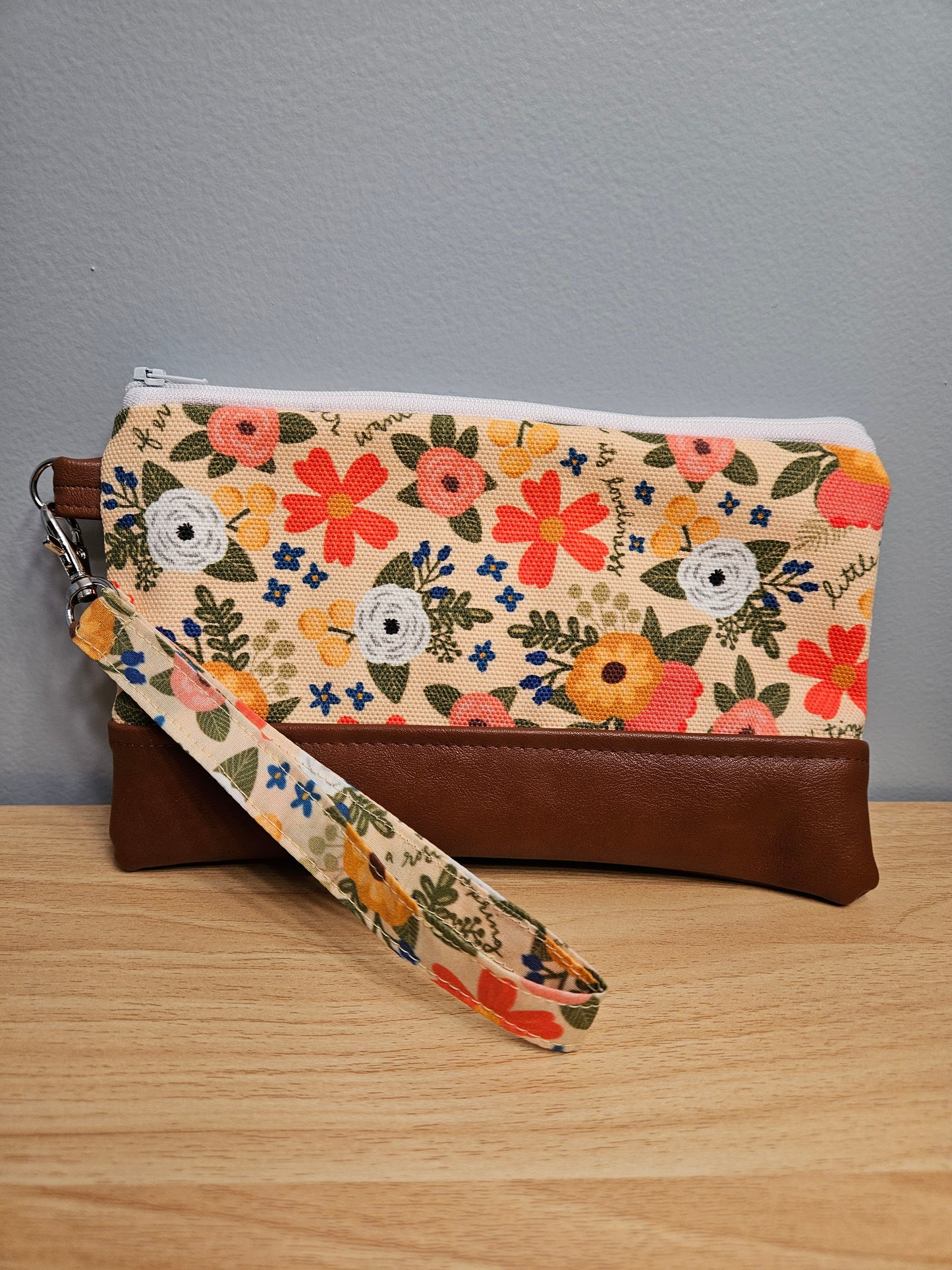 St. Therese of Lisieux fabric clutch with wristlet