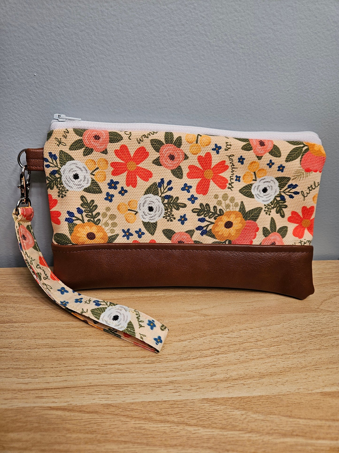 St. Therese of Lisieux fabric clutch with wristlet