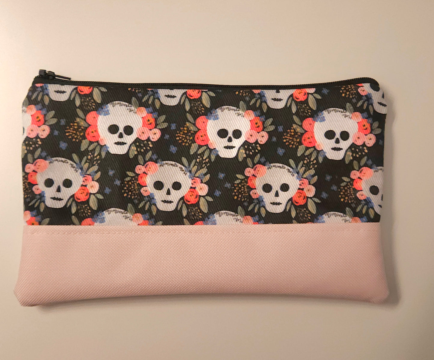 Memento Mori Catholic fabric pouch clutch