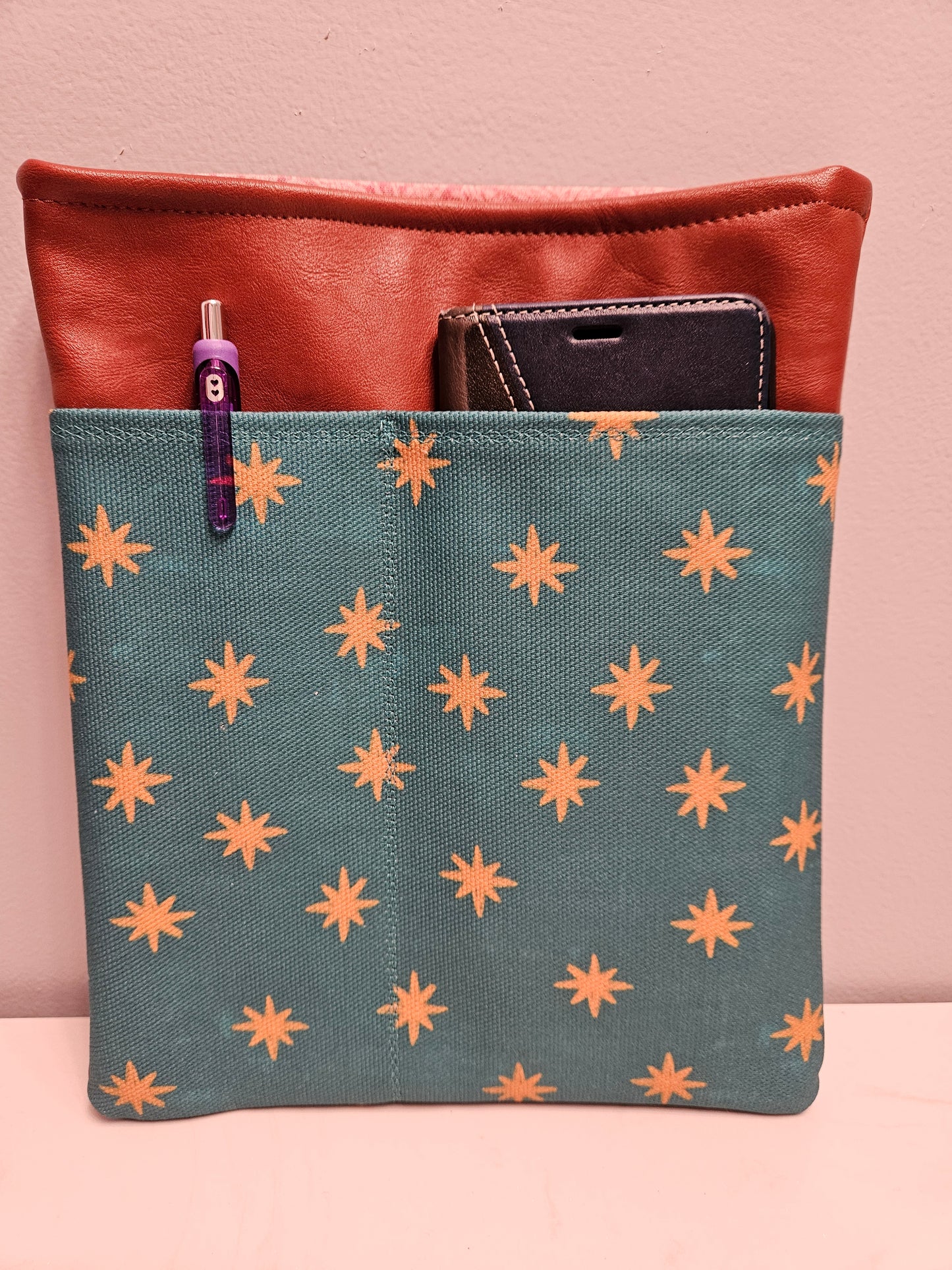 Book Sleeve Our Lady of Guadalupe Catholic fabric for Journal Bibles Planners Aztec Print