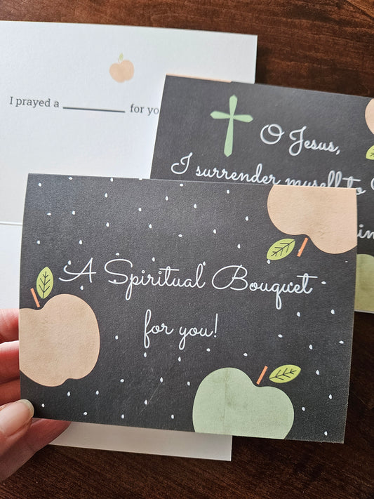 Spiritual Bouquet folded cards for Teachers