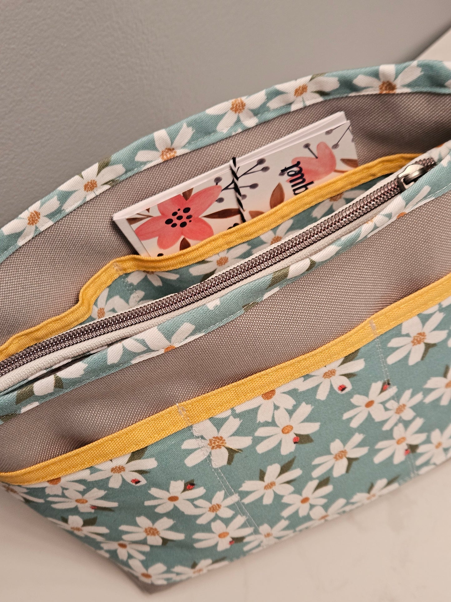 Purse Organizer Mary's Ladybugs pattern Handmade tote organizer