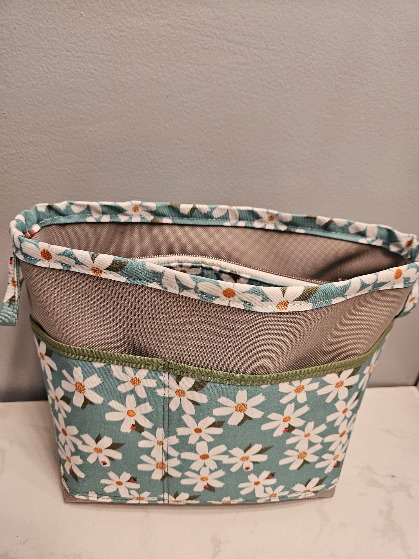 Purse Organizer Mary's Ladybugs pattern Handmade tote organizer