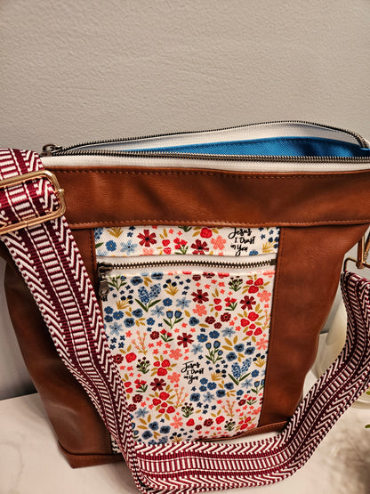 Divine Mercy Jesus I trust in You Bible Bag Faux Leather crossbody purse