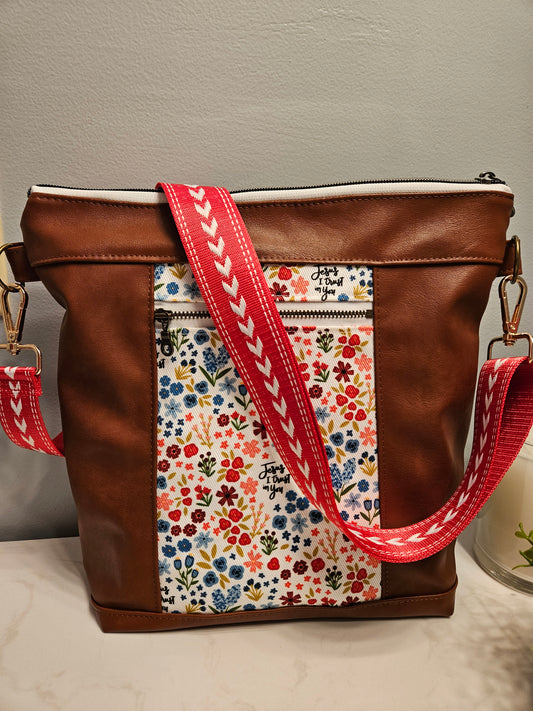 Divine Mercy Jesus I trust in You Bible Bag Faux Leather crossbody purse