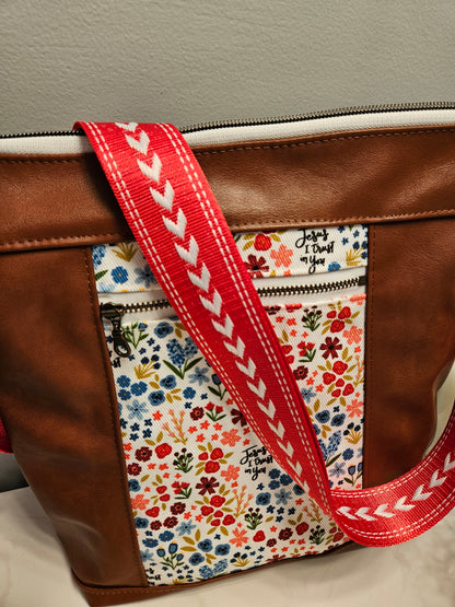 Divine Mercy Jesus I trust in You Bible Bag Faux Leather crossbody purse