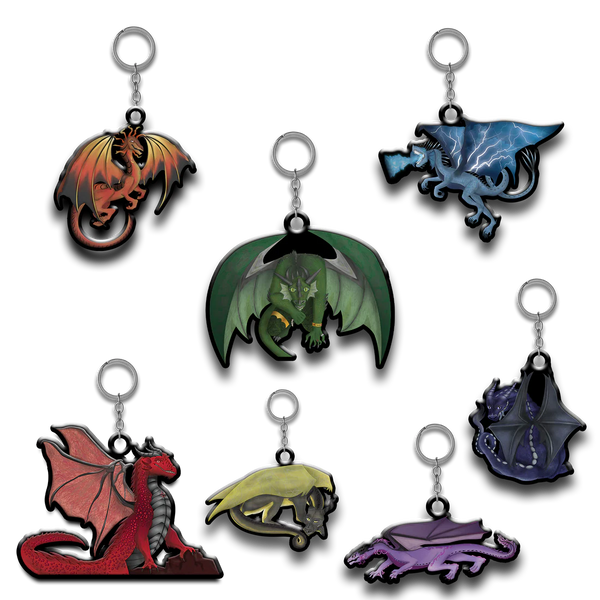 Dragon Keychains with the Saints