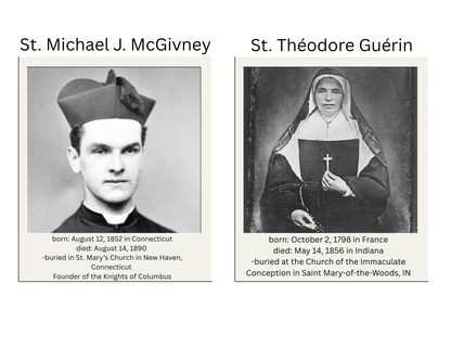American Blesseds and Saints Bulletin Board Freebie