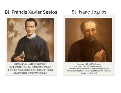 American Blesseds and Saints Bulletin Board Freebie