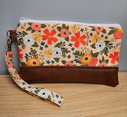 St. Therese of Lisieux fabric clutch with wristlet