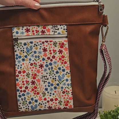 Divine Mercy Jesus I trust in You Bible Bag Faux Leather crossbody purse