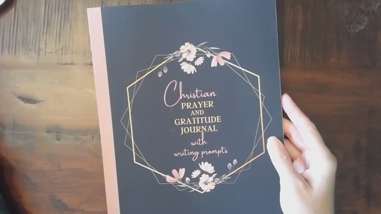 Christian Prayer and Gratitude Journal with writing prompts/Christian Journaling/Religious Education/Confirmation/Retreats prayer book