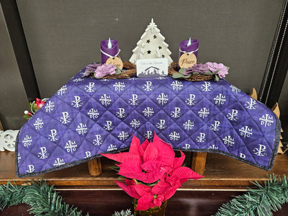 Advent wreath box set Purple Pink succulent felt flower