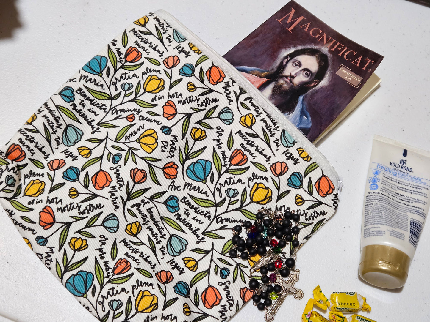 Veil bag Ave Maria Latin Hail Mary