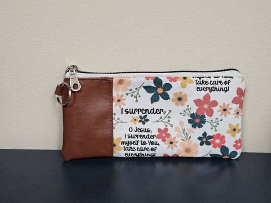 Surrender Novena pouch with keyring Catholic Christian handmade