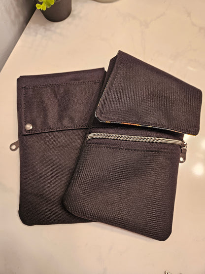 Phone Pouch Latin Adoration fabric Catholic pouch with belt loop