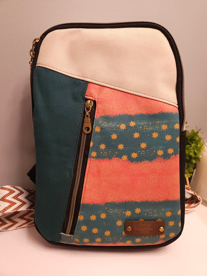 Crossbody Sling Our Lady of Guadalupe Music Stars on Mantle Catholic handmade purse