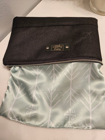AMDG "For the Greater Glory of God" Catholic Jesuit handmade pouch clutch