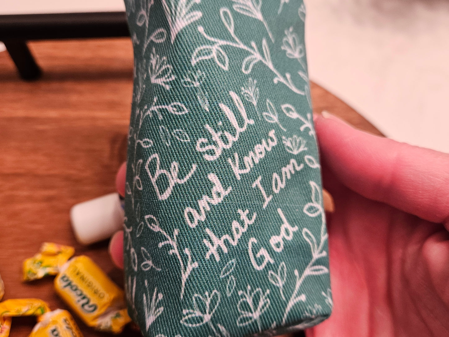 Bestseller Boxy Pouches in Christian Catholic fabrics for rosaries and necessities