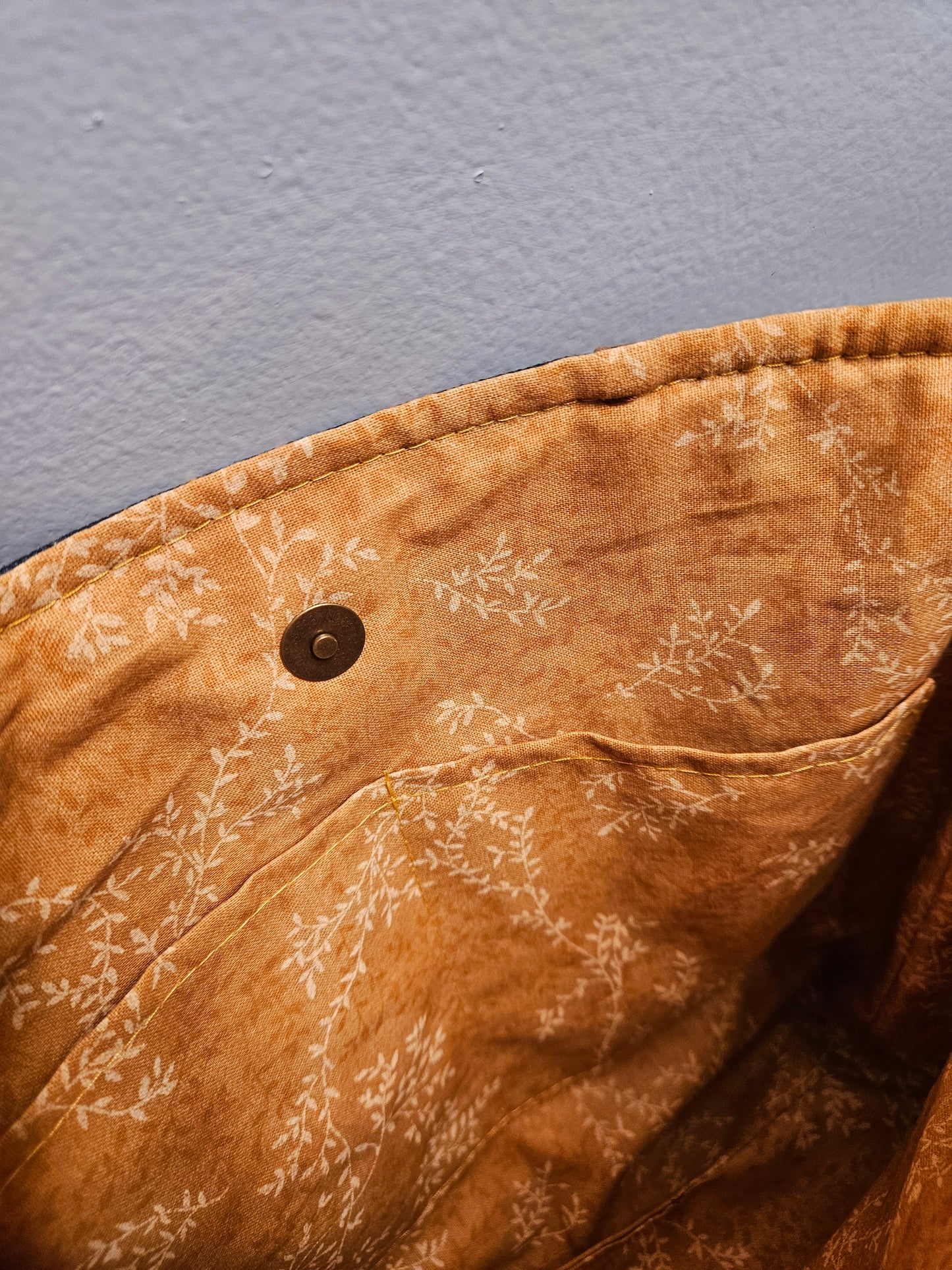 Asymmetrical tote bag purse with Latin prayers and Eucharistic Adoration symbols Catholic fabric tote bag