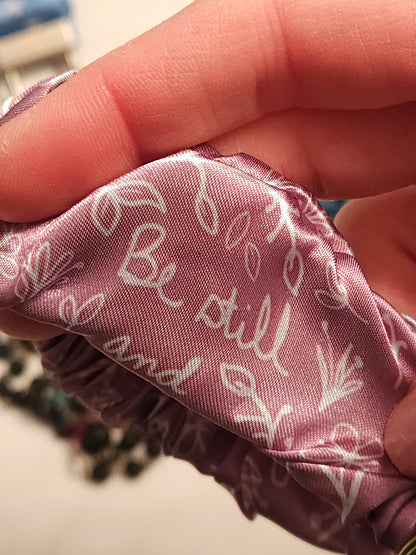 Scrunchie Key Fob keychain in Catholic Christian fabric variety Religious handmade gifts