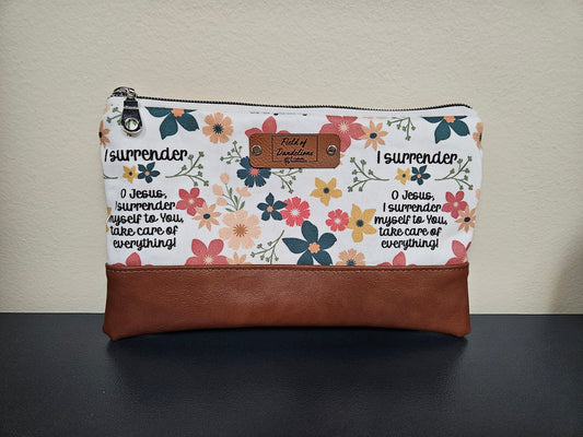 O Jesus Surrender Novena clutch carry-all organizer Christian Catholic handmade