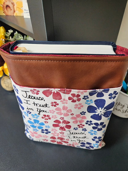 Jesus, I Trust in You Divine Mercy Floral Book Sleeve Device Case