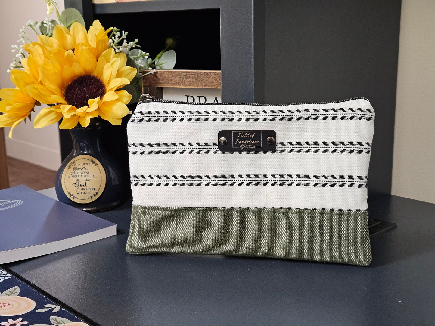 Be Still and Know that I am God carry-all clutch Christian handmade