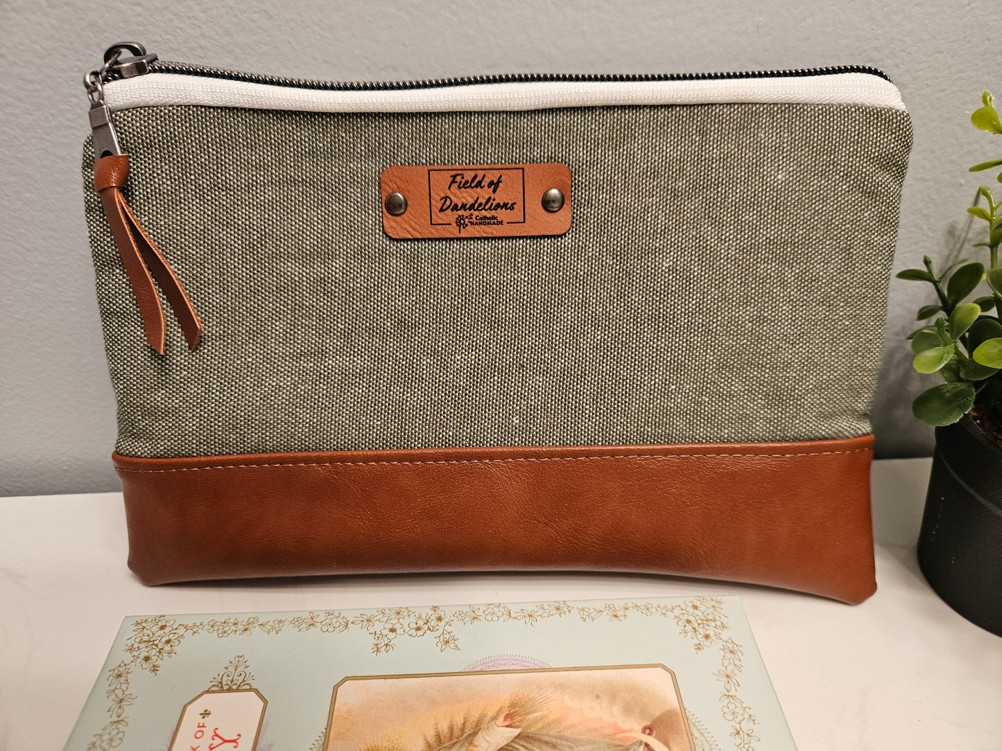 Be Still and Know that I am God clutch purse carry-all Christian fabric handmade gift