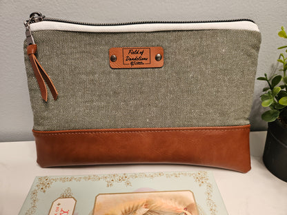 Be Still and Know that I am God clutch purse carry-all Christian fabric handmade gift