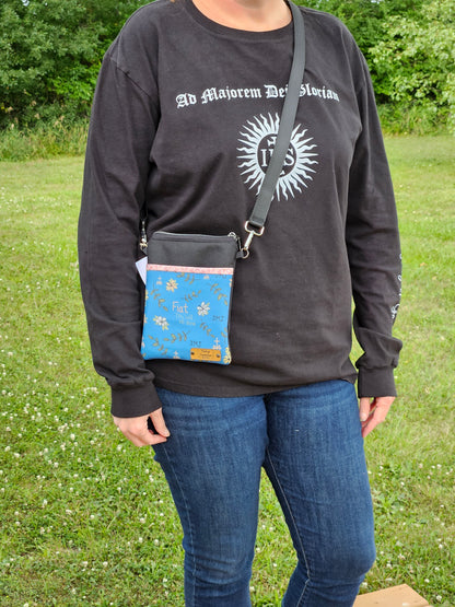 Fiat Thy Will Be Done Crossbody Phone Purse Handmade Catholic gift