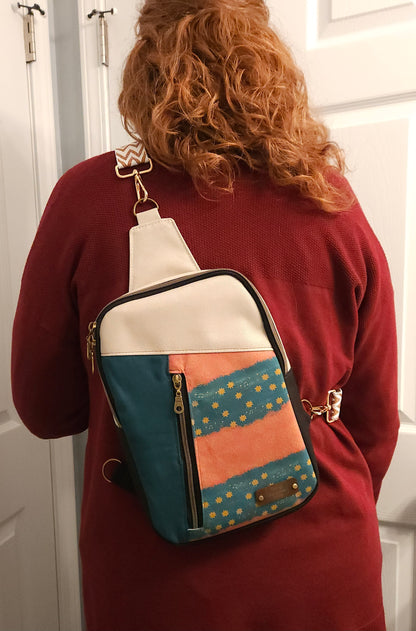 Crossbody Sling Our Lady of Guadalupe Music Stars on Mantle Catholic handmade purse